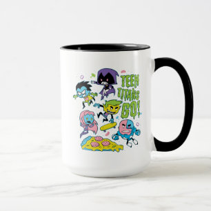 Taza ¡Los titanes adolescentes se van!   Gnarly Gráfico