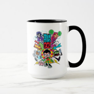 Taza ¡Los titanes adolescentes van! gráfico de la