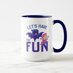 Taza ¡Los titanes adolescentes van! Los   Starfire y