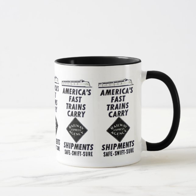Taza Los trenes rápidos de América llevan el (Derecha)