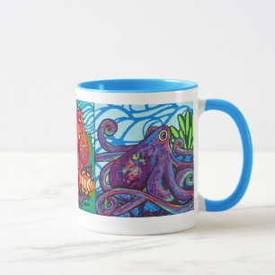 Taza "¡Los Tres Octoteadores!" Mug de bebidas de arte o