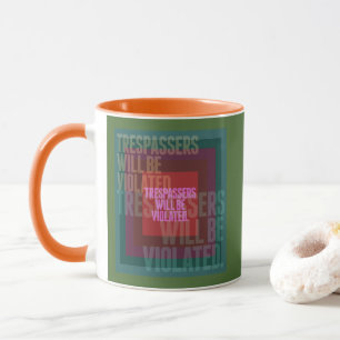 Taza Los Trespasers Serán Violados Combo