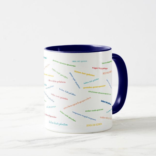 Taza Los verbos fuertes (Anverso derecho)