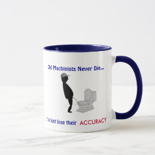 Taza Los viejos maquinistas jubilados nunca mueren -