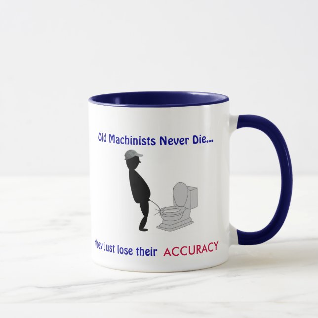 Taza Los viejos maquinistas jubilados nunca mueren - (Derecha)