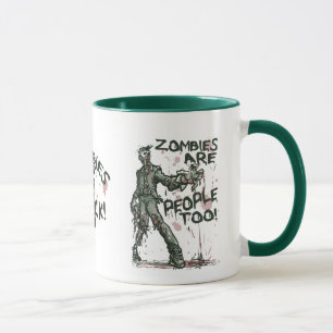 Taza Los zombies son gente muy inteligente