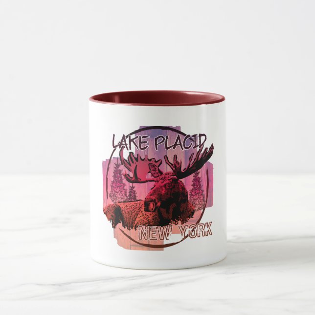 Taza Lote rústico maloliente del Lago Placid Nueva York (Centro)