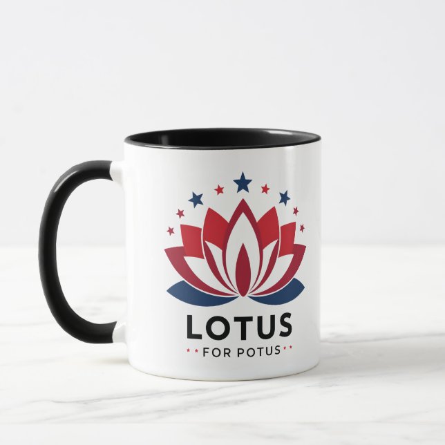 Taza Lotus para POTUS Kamala Harris 2024 (Izquierda)