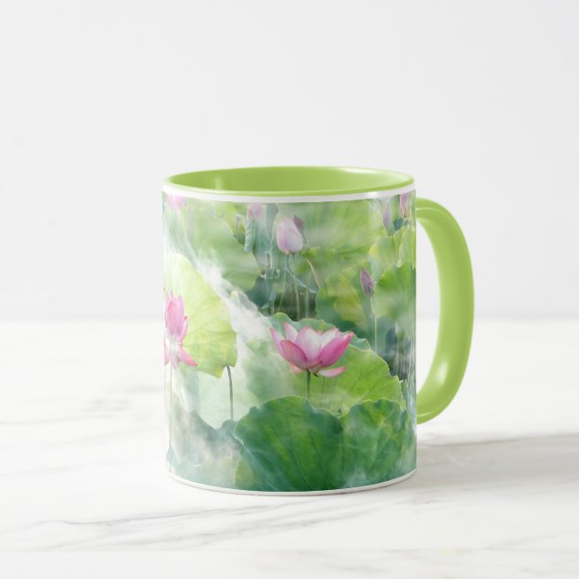 Taza Lotus Summer, delicado perenne acuático, Mug (Anverso derecho)