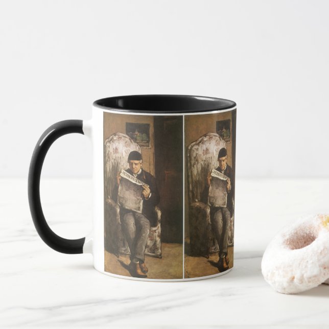 Taza Louis Auguste Cezanne Padre Del Artista Leyendo (Con donut)