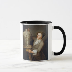 Taza Louis-Francois Roubiliac (1695-1762) que modela el