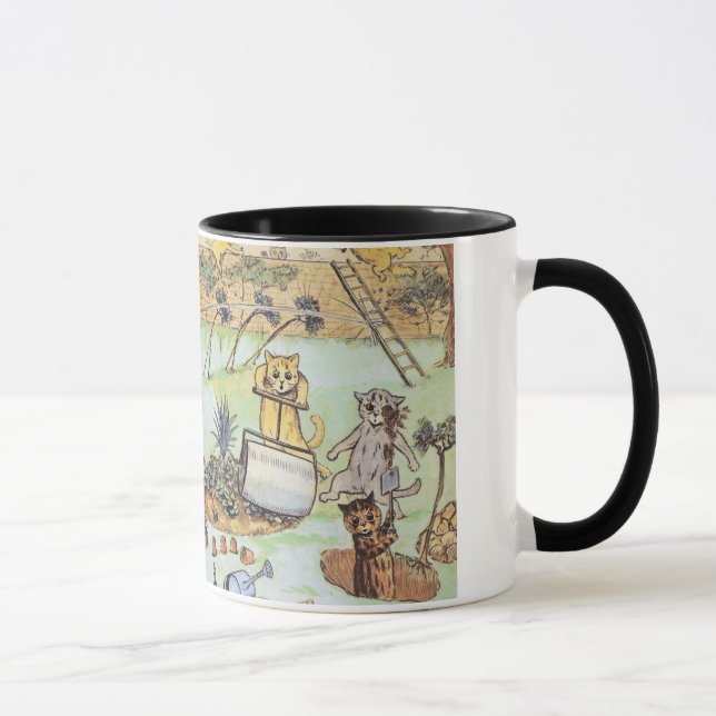Taza Louis pálido - jardineros del gato (Derecha)
