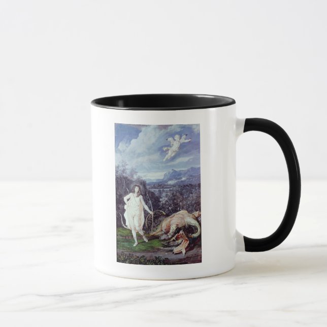 Taza Louis XIV como Apolo, asesino del pitón (Derecha)