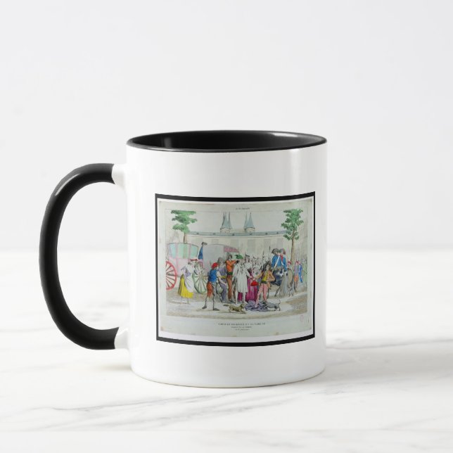 Taza Louis XVI y su familia llevados al templo (Izquierda)