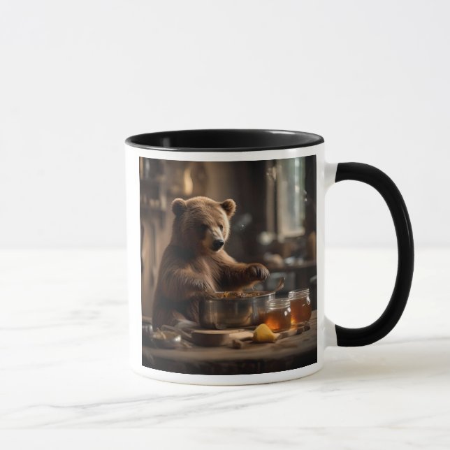 Taza L'ours cuisinier dans ses casseroles. (Derecha)