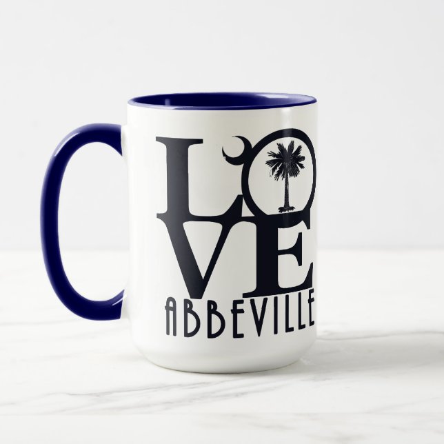 Taza LOVE Abbeville SC 15oz (Izquierda)