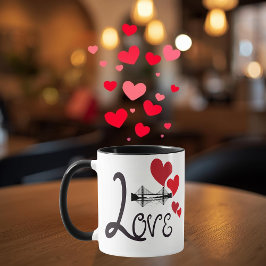 Taza Love and Monument Personalized Mug