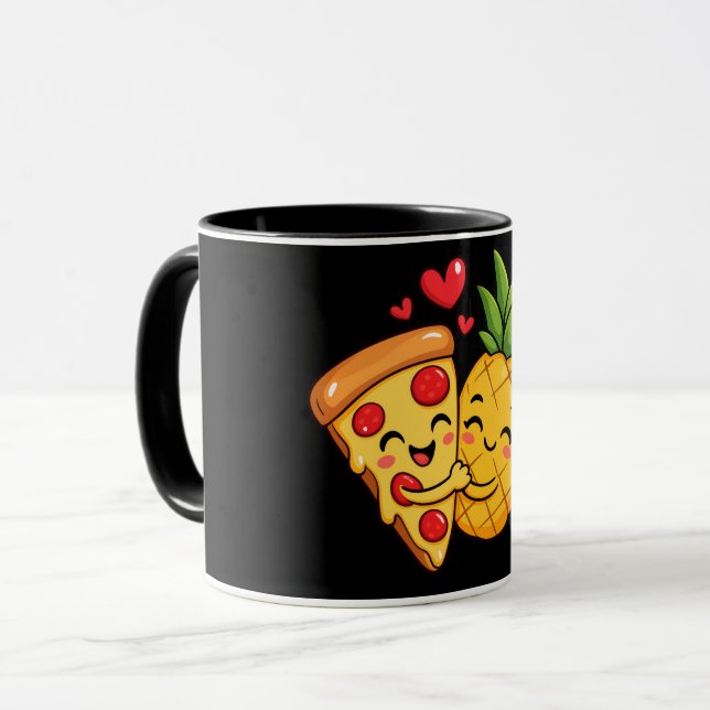 Taza Love at First Slice - Pizza Meets Pineapple (Anverso izquierdo)