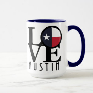 Taza LOVE Austin Texas 15oz