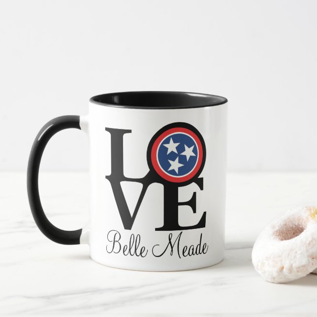 Taza LOVE Belle Meade Tennessee (Con donut)