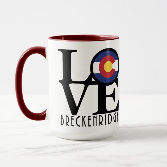 Taza LOVE Breckenridge Colorado (Izquierda)
