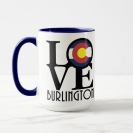 Taza LOVE Burlington Colorado 15oz
