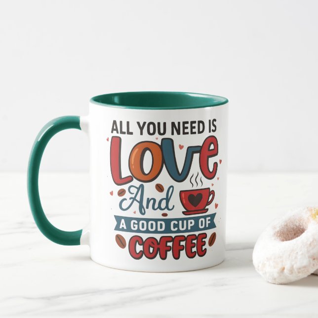 Taza Love & Coffee (Con donut)