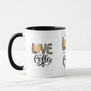Taza Love Coffee citas graciosas y lindas para ella