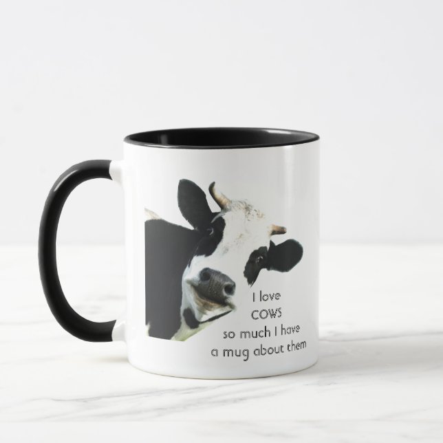 Taza Love COWS Tantas Citas Divertidas Mug (Izquierda)