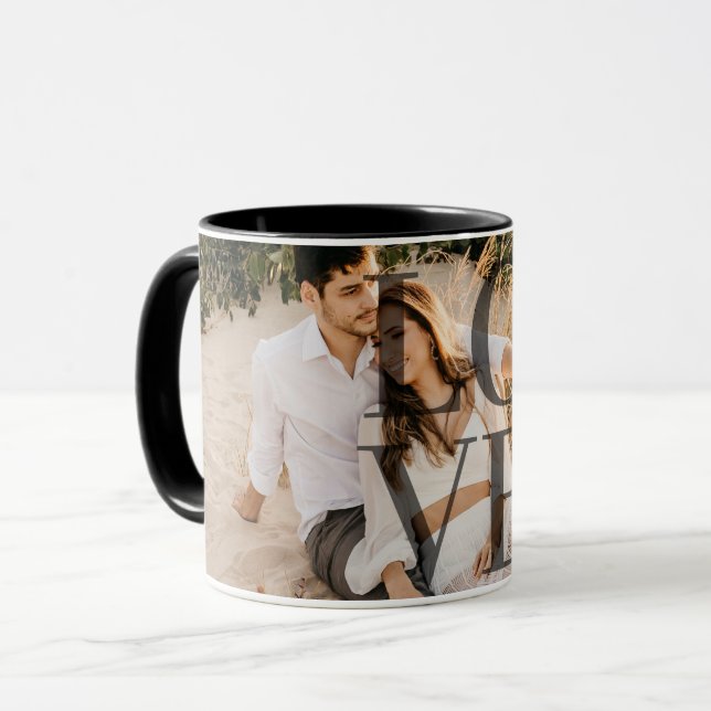 Taza "LOVE" diseño fotográfico completo personalizado (Anverso izquierdo)