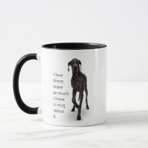 Taza Love Great Dane Dogs Tanta Diversión Cita Mug