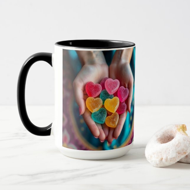 Taza Love in Every Sip (Con donut)