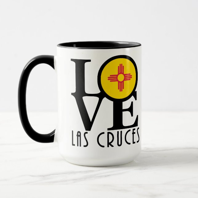 Taza LOVE Las Cruces 15oz (Izquierda)