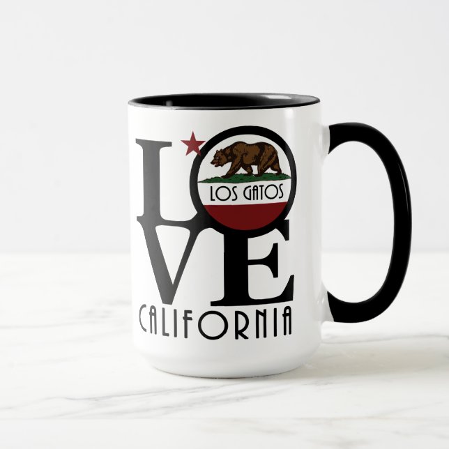 Taza LOVE Los Gatos 15oz (Derecha)