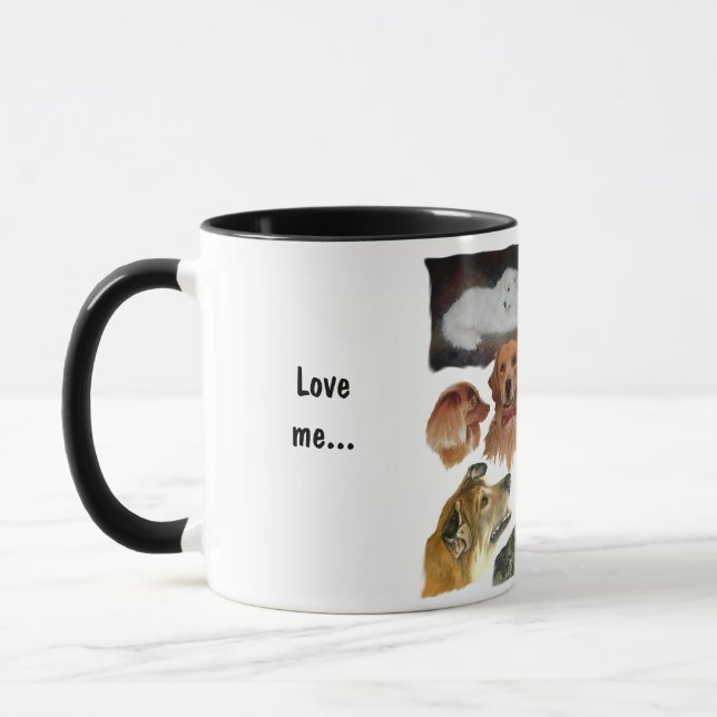 Taza Love me, love my dog humorous (Izquierda)