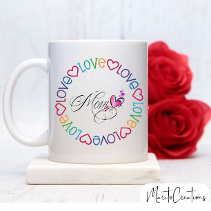 Taza love mom coffee mug for mom gift