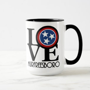 Taza LOVE Murfreesboro 15oz Coffee Mug