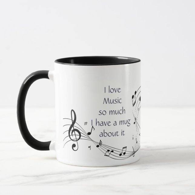 Taza Love Music So Much Fun Quote Saying Mug (Izquierda)