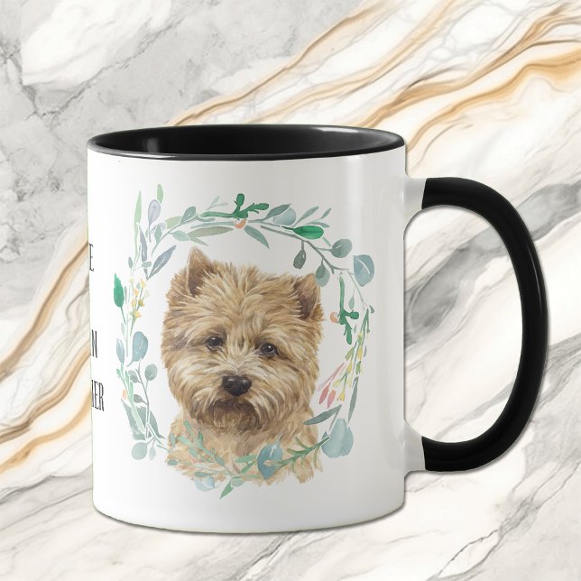 Taza Love My Cairn Terrier Wreath Coffee Mug (Subido por el creador)