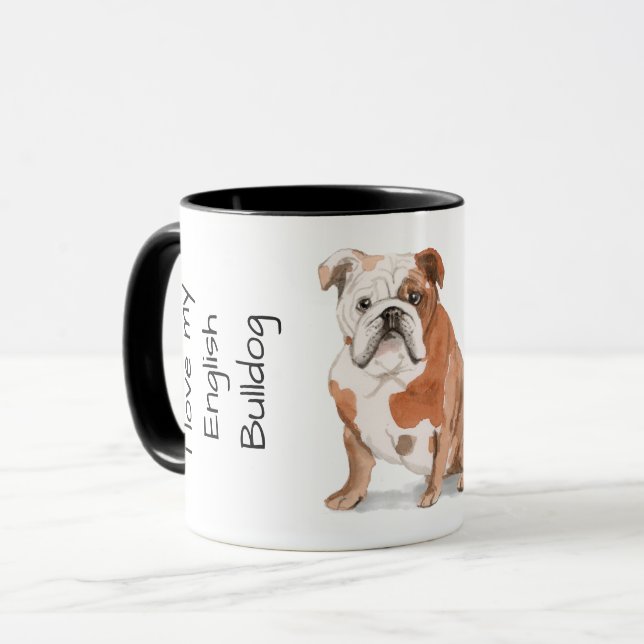Taza Love My English Bulldog (Anverso izquierdo)