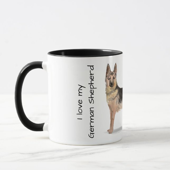 Taza Love My German Shepherd (Izquierda)