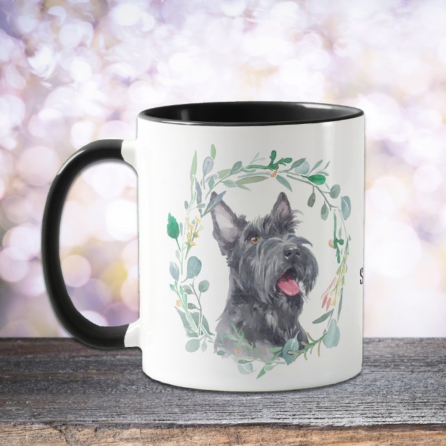 Taza Love My Scottish Terrier Wreath Coffee Mug (Subido por el creador)