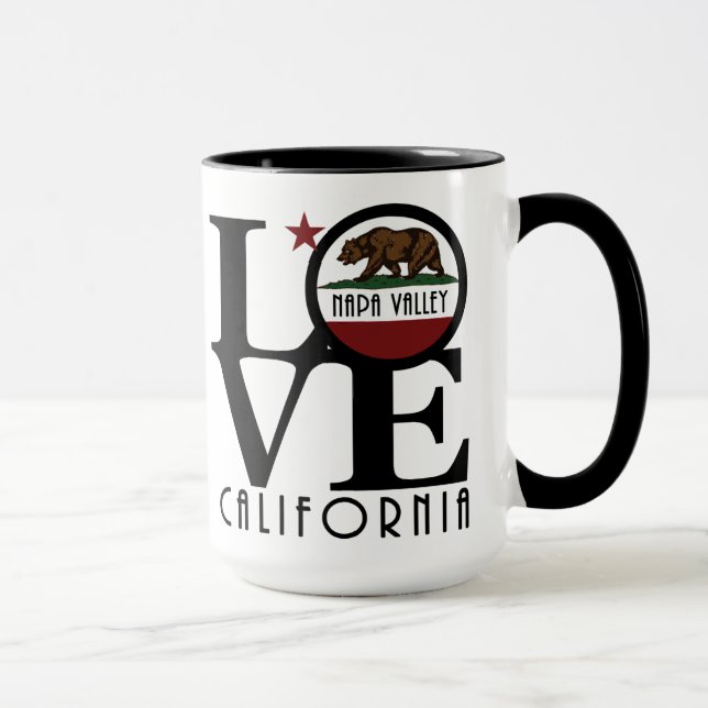 Taza LOVE Napa Valley California 15oz (Derecha)