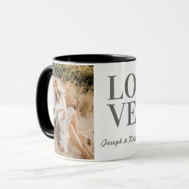 Taza "LOVE" personalizado Diseño y nombre de la foto co