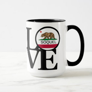 Taza LOVE Soquel California 15oz Coffee Mug