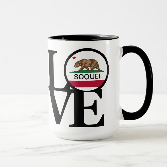 Taza LOVE Soquel California 15oz Coffee Mug (Derecha)