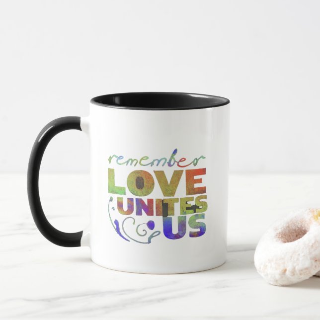 Taza Love Unites (Con donut)