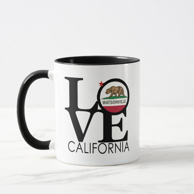 Taza LOVE Watsonville California (Izquierda)