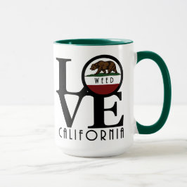 Taza LOVE Weed California