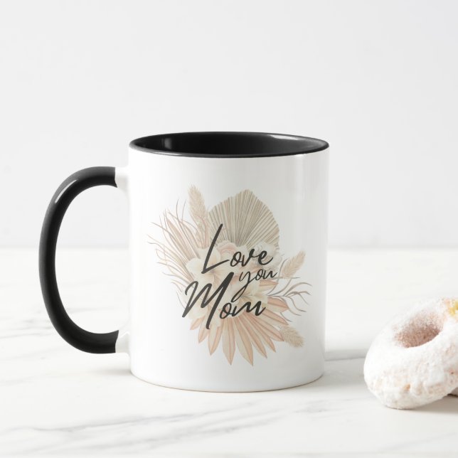 Taza 'Love You Mom' Mother's Day Birthday Gift  (Con donut)